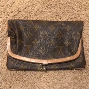 Vintage Louis Vuitton Clutch with kiss lock